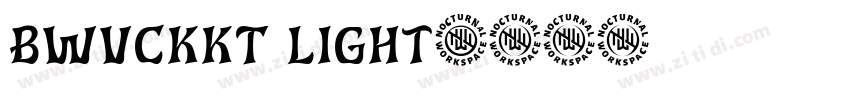 BWVCKKT Light字体转换